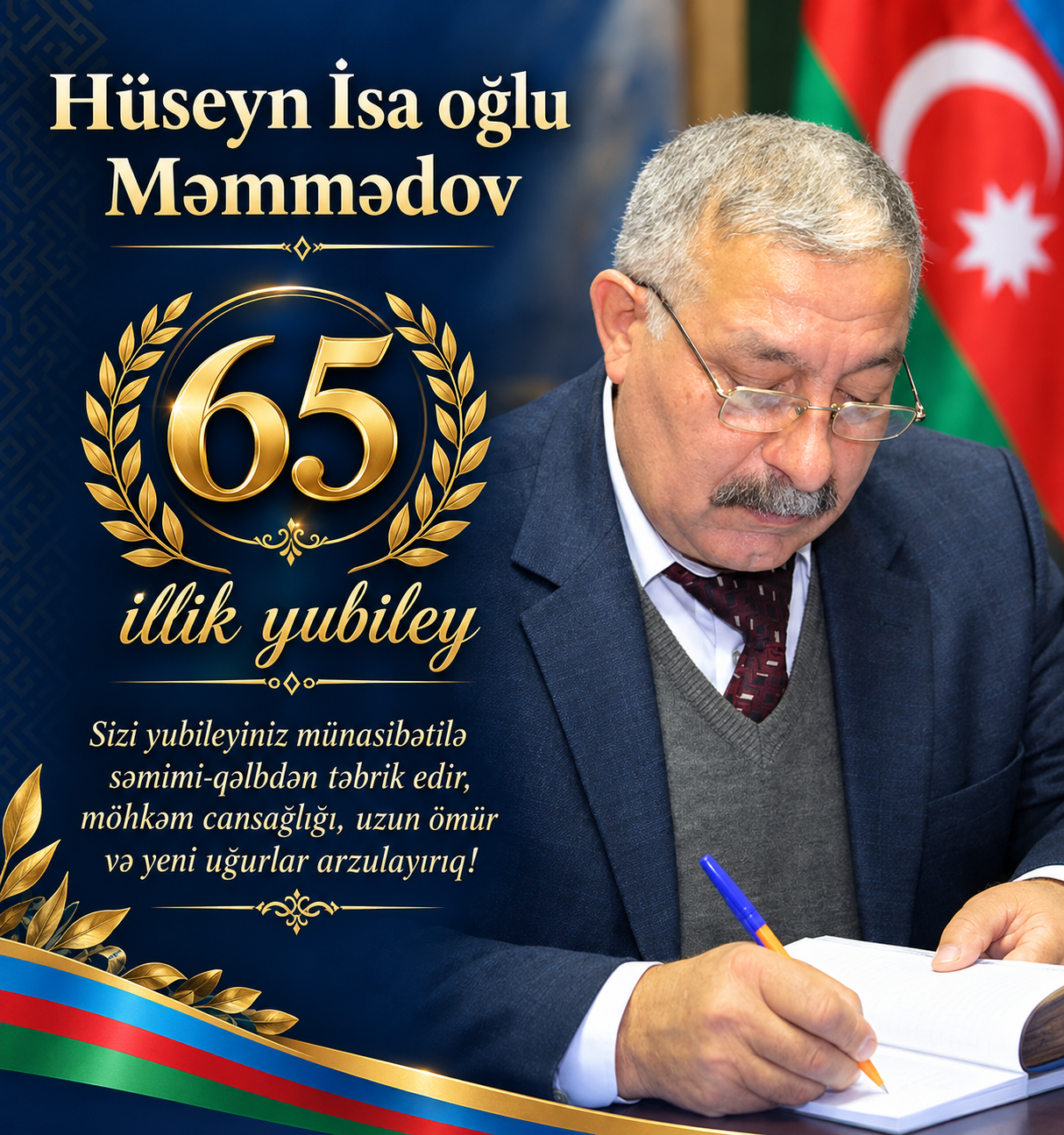 SÖZÜNƏ SƏDAQƏTLİ, QƏLƏMİNƏ VƏFALI ZİYALI — HÜSEYN İSAOĞLU 65 YAŞINDA