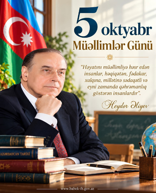 5 Oktyabr – Beynəlxalq Müəllimlər Günü münasibətilə təbrik
